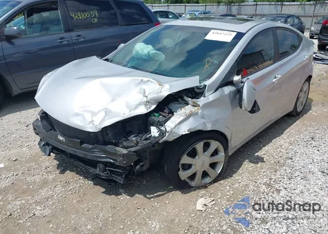 2013 Hyundai Elantra Limited from USA, damaged, VIN KMHDH4AE1DU659047